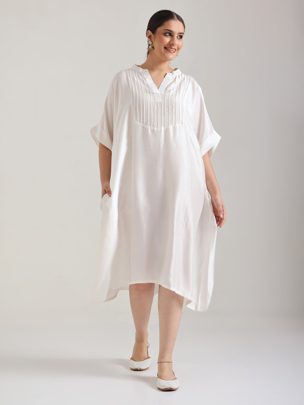 White - Soft Silk Kurta set