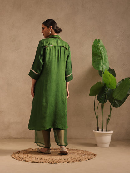 Forest Green - Detailing Kurta Set