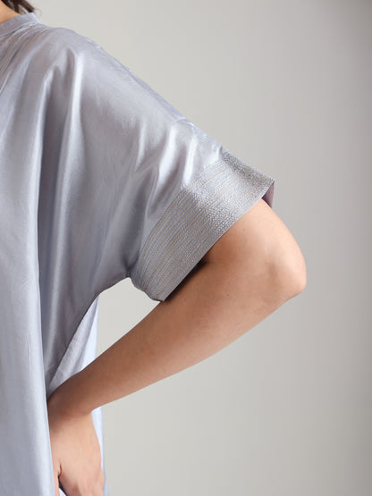 Grey - Soft Silk Kurta Set