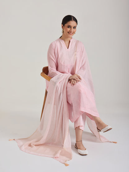Chalk Pink  - Mantra Kurta set