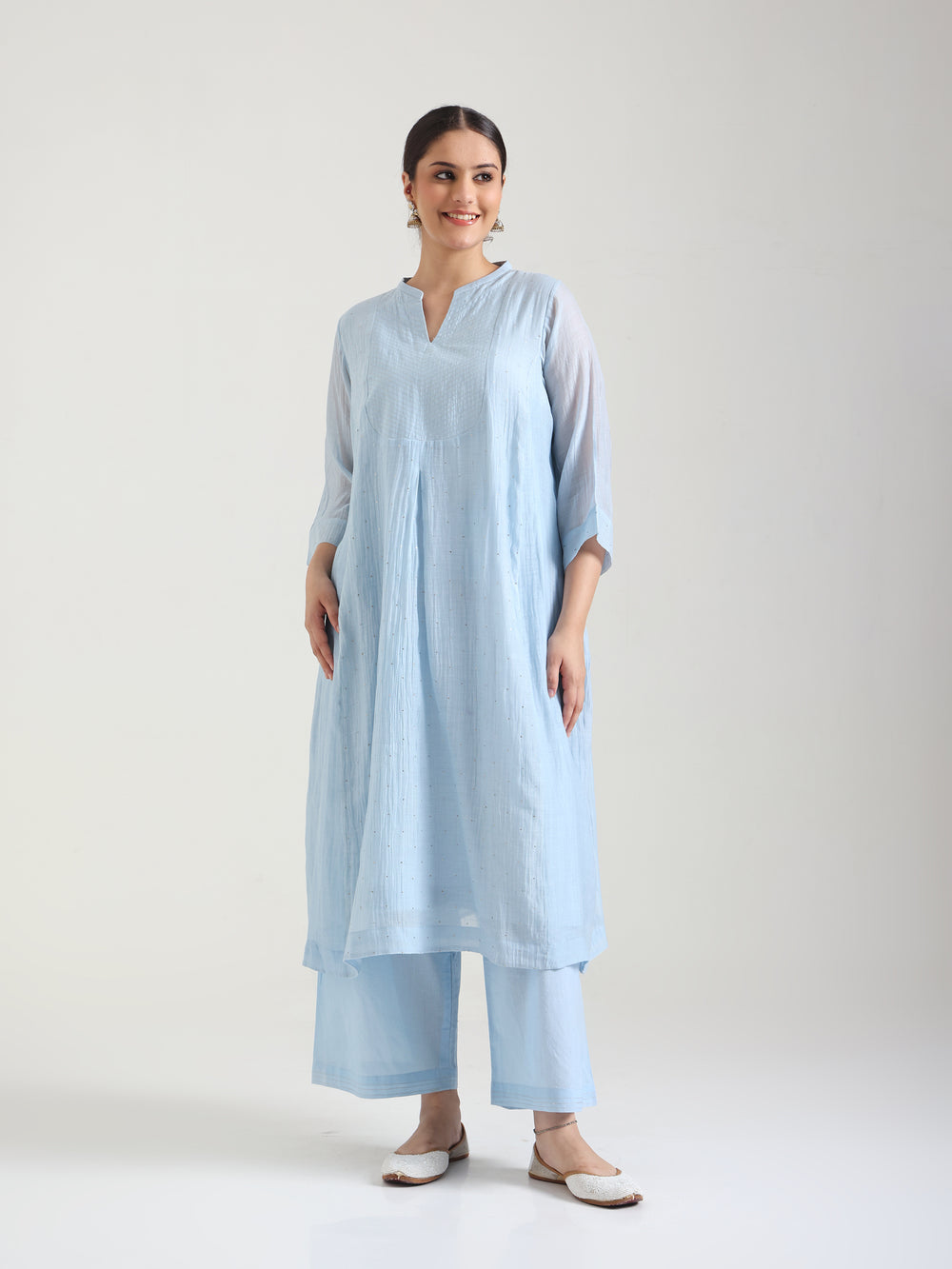 Powder Blue - Mantra Kurta Set