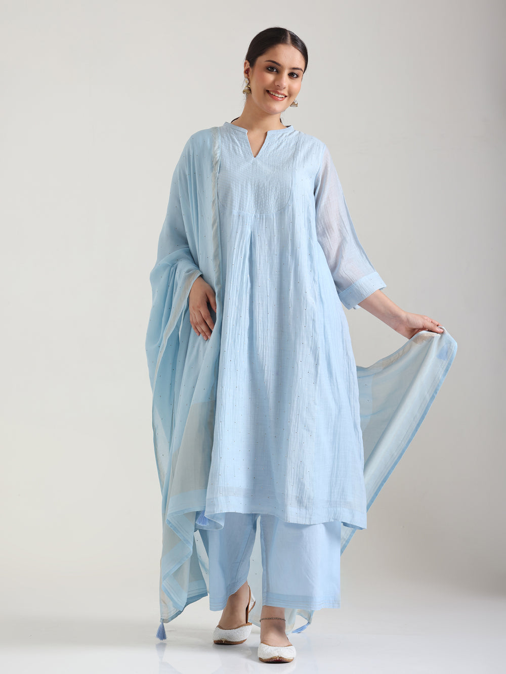 Powder Blue - Mantra Kurta Set