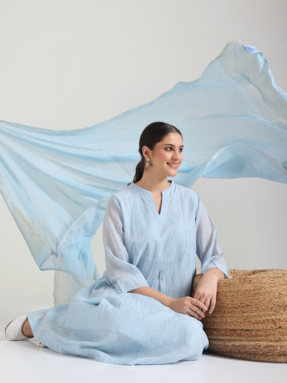 Powder Blue - Mantra Kurta Set