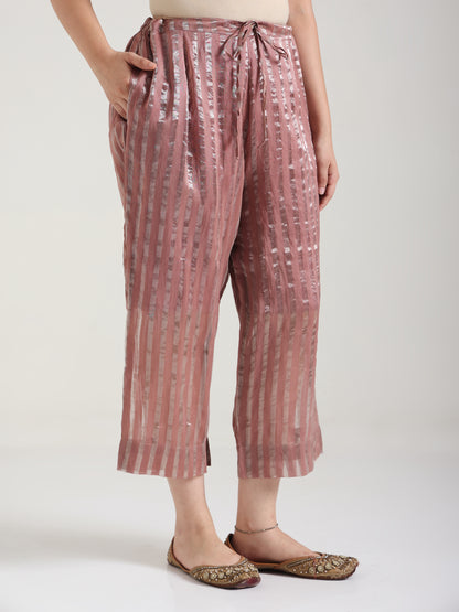 Moss Pink  - Soft Silk Kurta Set