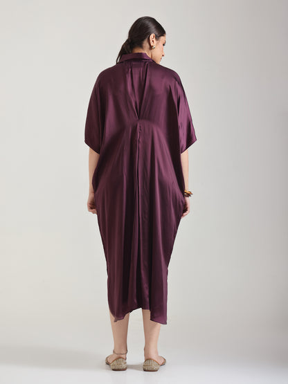 Wine - Relaxed fit Dress