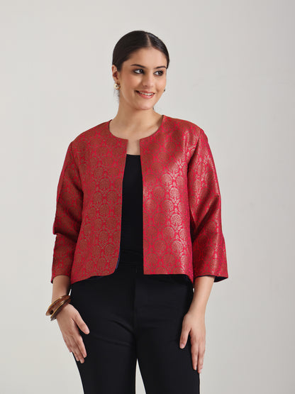 Red Brocade Jacket