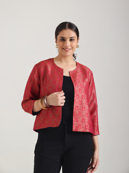 Red Brocade Jacket