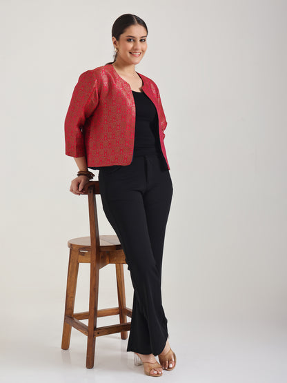 Red Brocade Jacket