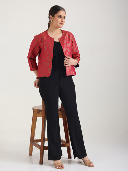 Red Brocade Jacket