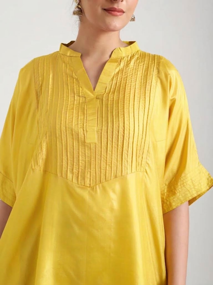 Sunshine Yellow - Soft Silk Kurta Set