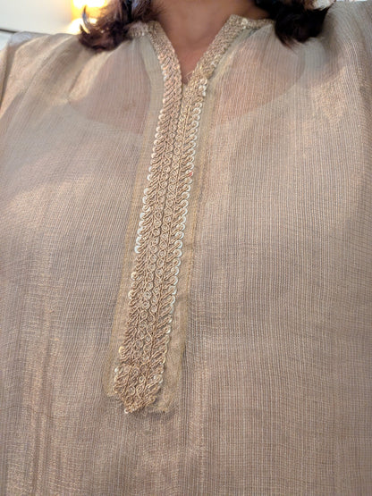 Golden Kaftan set