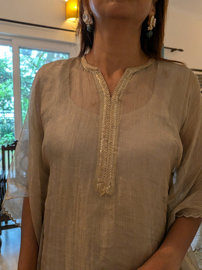 Golden Kaftan set
